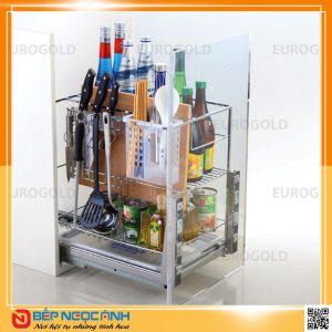 Giá dao thớt ERO2035B nan vuông inox bóng – Eurogold