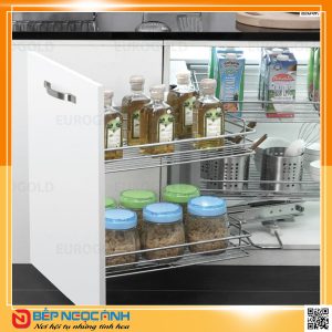 Giá liên hoàn inox nan ray giảm chấn EP101 (trái) – Eurogold