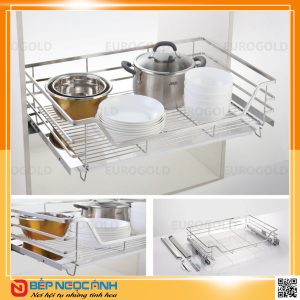 Giá xoong nồi inox 304 gắn cánh âm tủ EP60B – Eurogold