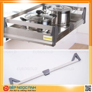 Giá xoong nồi inox hộp 2 lớp đáy âm tủ EU131800 – Eurogold