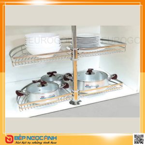 Mâm xoay inox mờ nan dẹt EPL180C – Eurogold