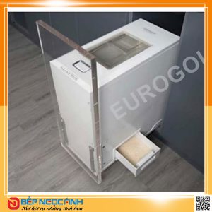 Thùng gạo gắn cánh âm tủ B23 – Eurogold