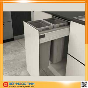 Thùng rác âm tủ giảm chấn cao cấp BA400 – Eurogold