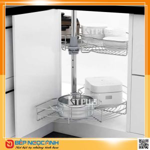 Mâm xoay Inox mờ cao cấp mở 1/2 -180 Kit Plus DK.180 VIP