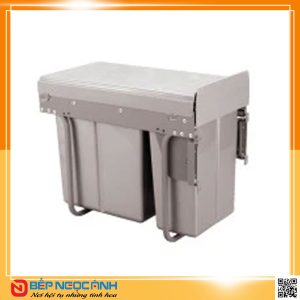 THÙNG RÁC ĐÔI GẮN CÁNH, RAY ÂM GIẢM CHẤN - R019