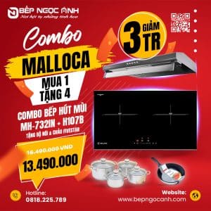 COMBO 93 BẾP TỪ MALLOCA MH-732IN