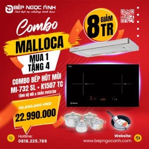 COMBO 95 BẾP TỪ MALLOCA MI-732 SL