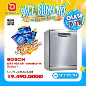MÁY RỬA BÁT BOSCH SMS4ECI14E SERIE 4
