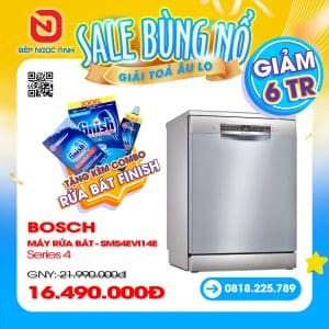 MÁY RỬA BÁT BOSCH SMS4EVI14E SERIE 4